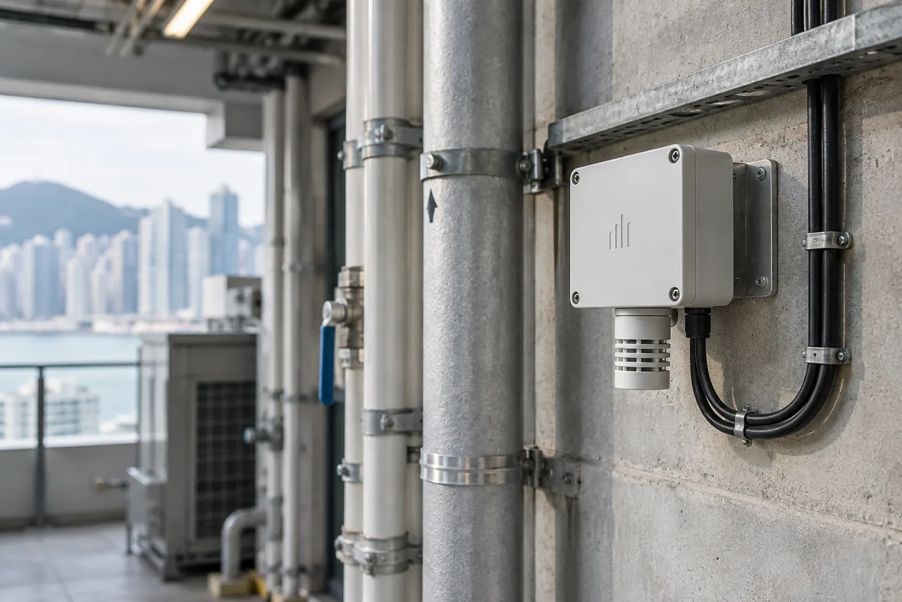Connected monitoring devices in a building services setting