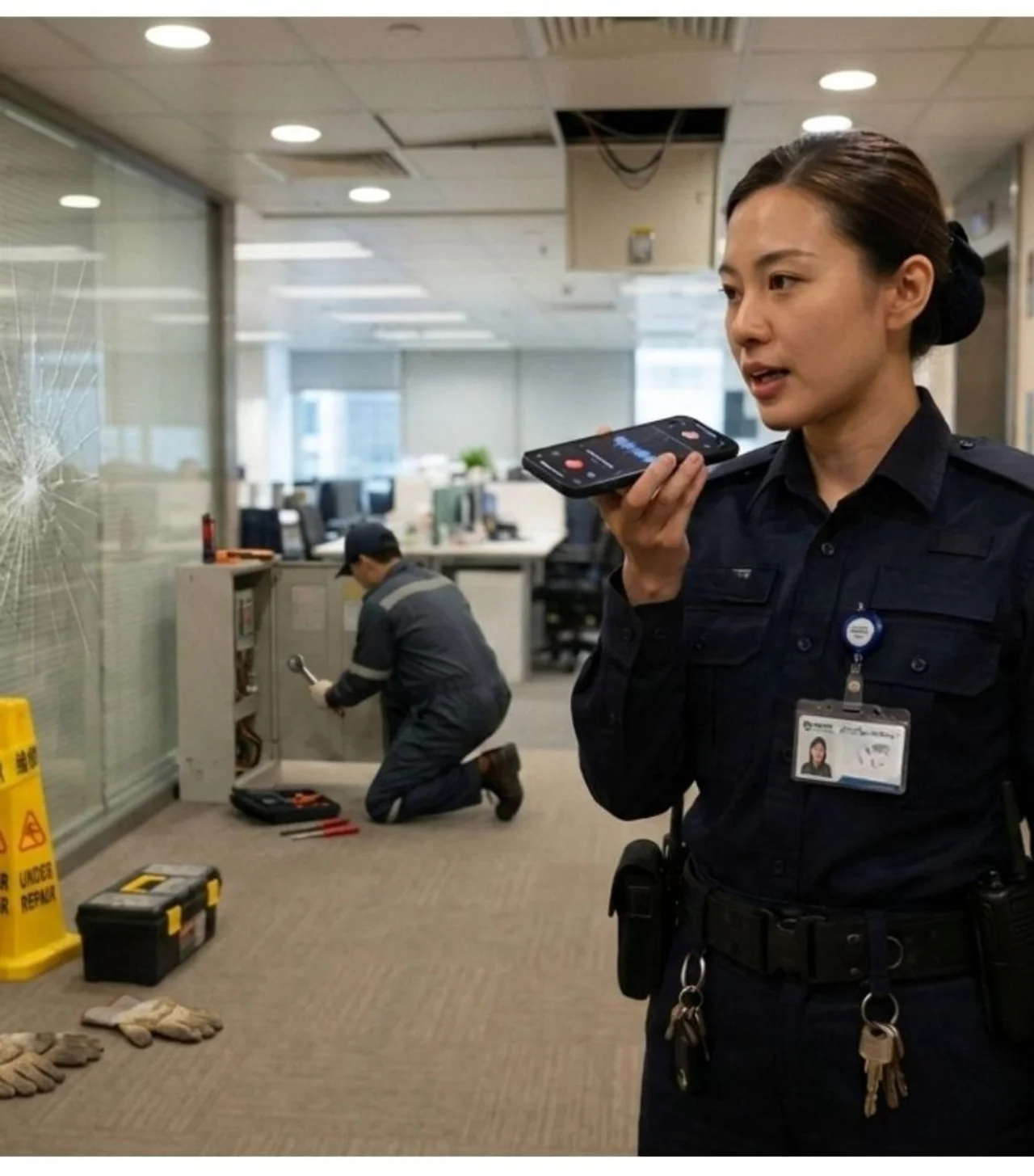 工单管理设备与操作示意